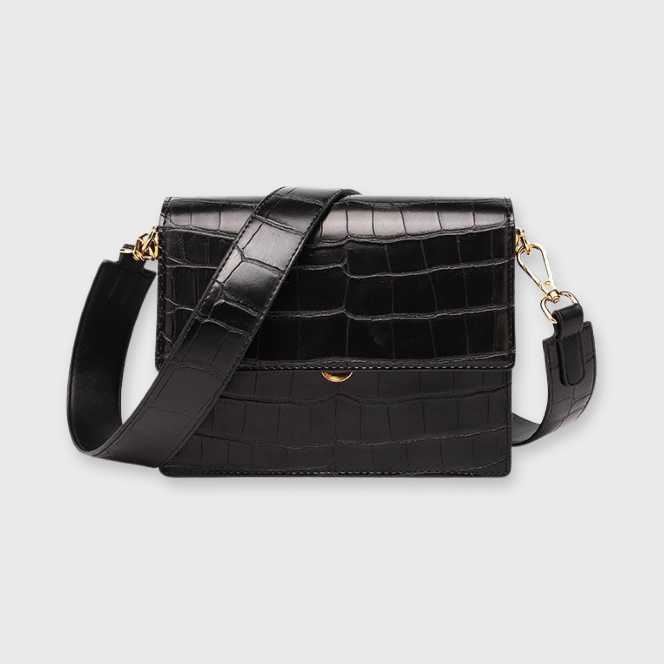 Schoudertas Dames Krokodillenprint Compact Elegant