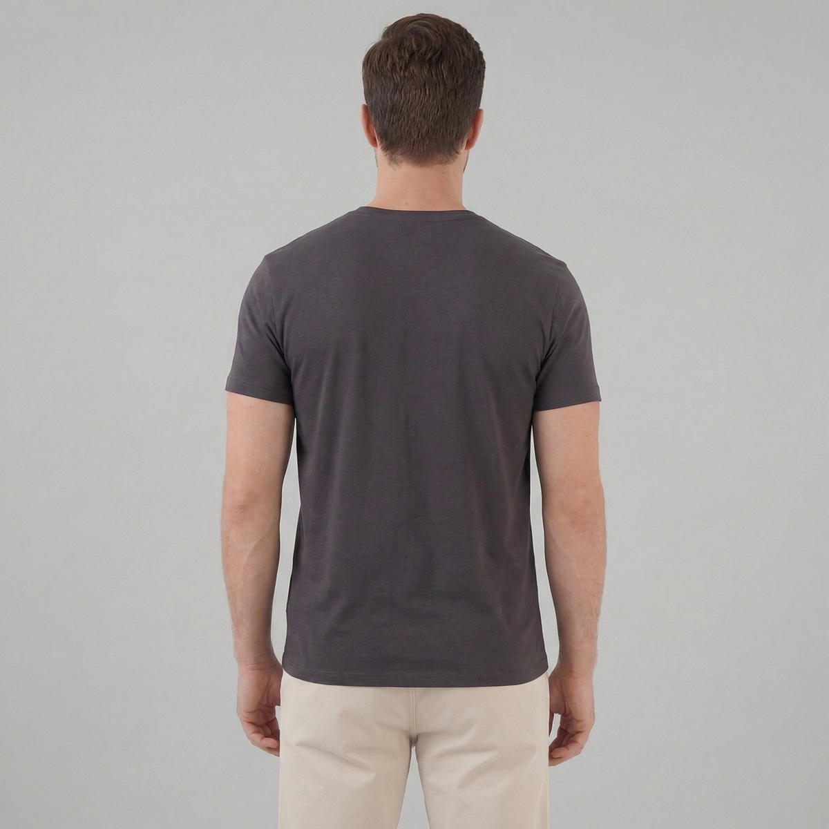 Slim Fit T-Shirt Heren Casual