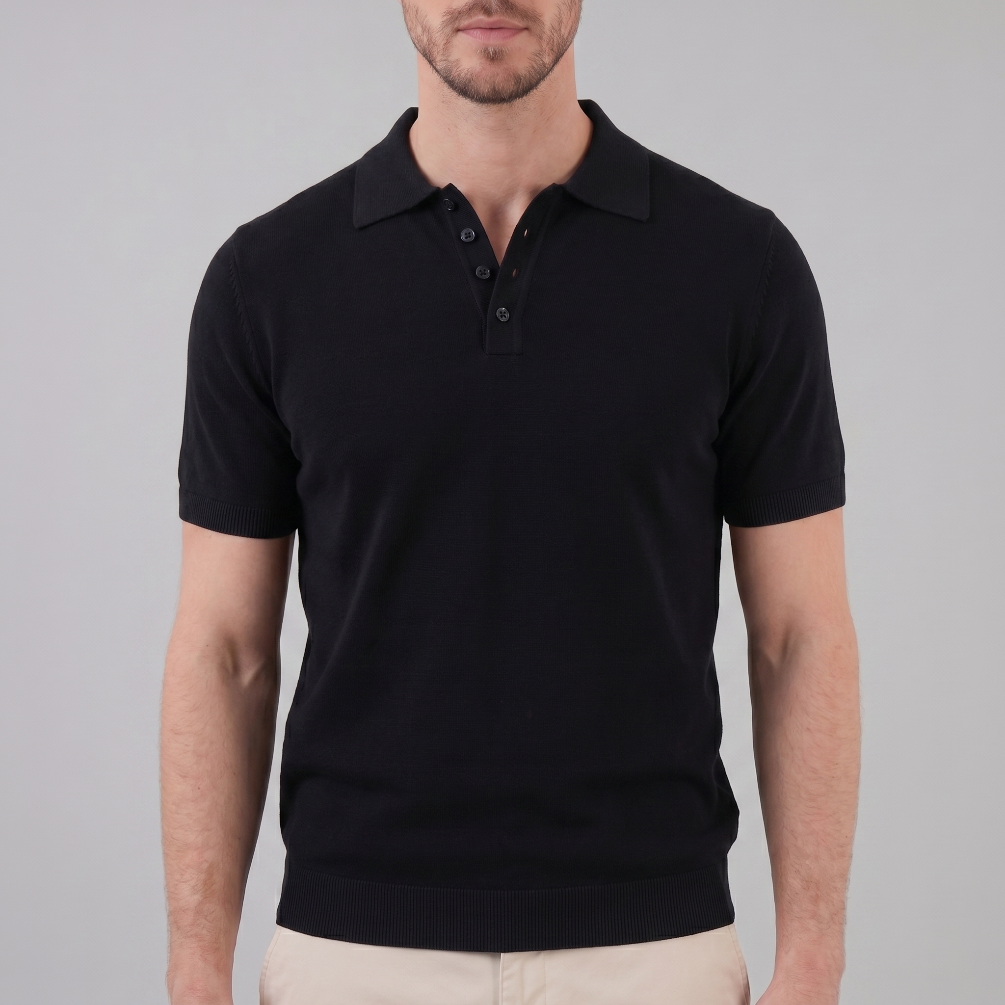 Smart Casual Heren Polo V-Hals Zomer Lightweight
