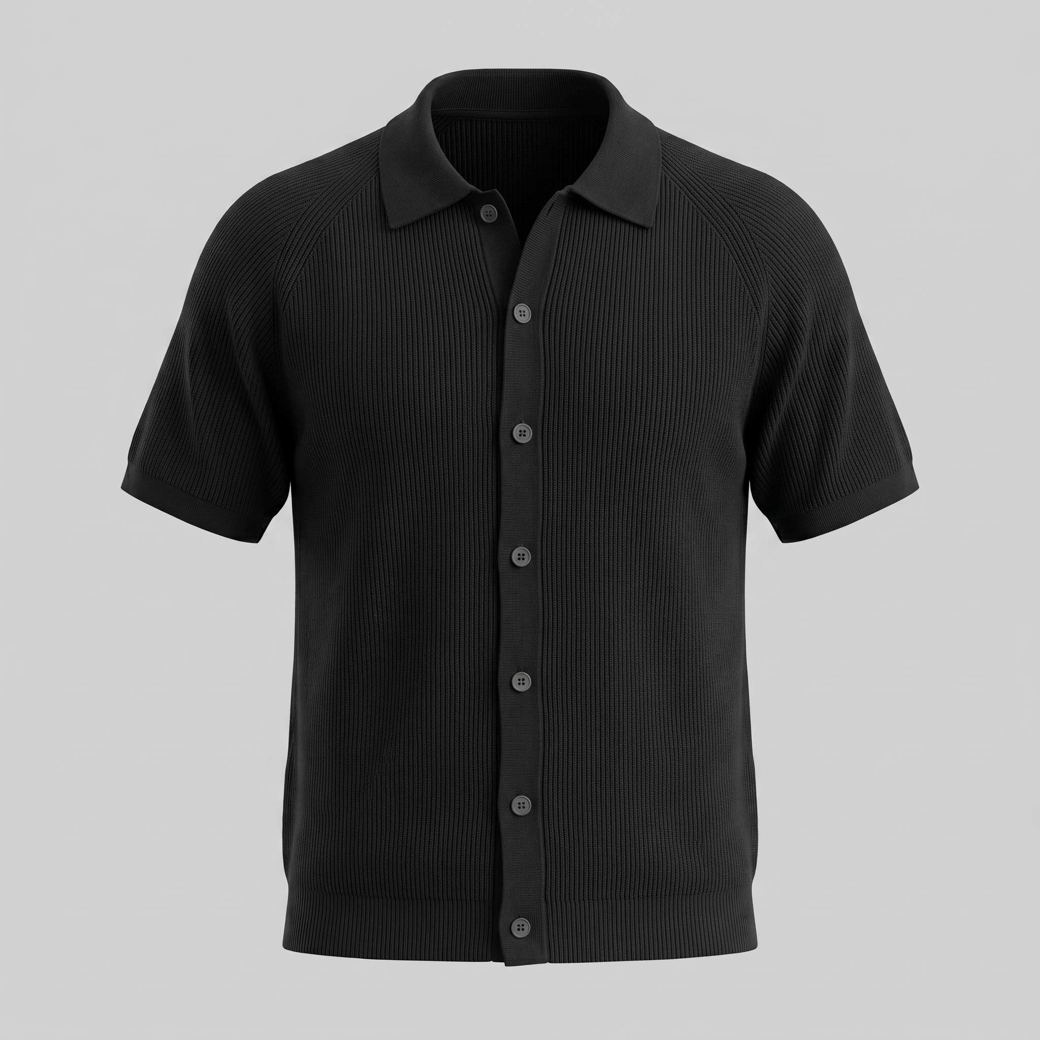 Smart Casual Polo Shirt Heren Lange Mouwen Button