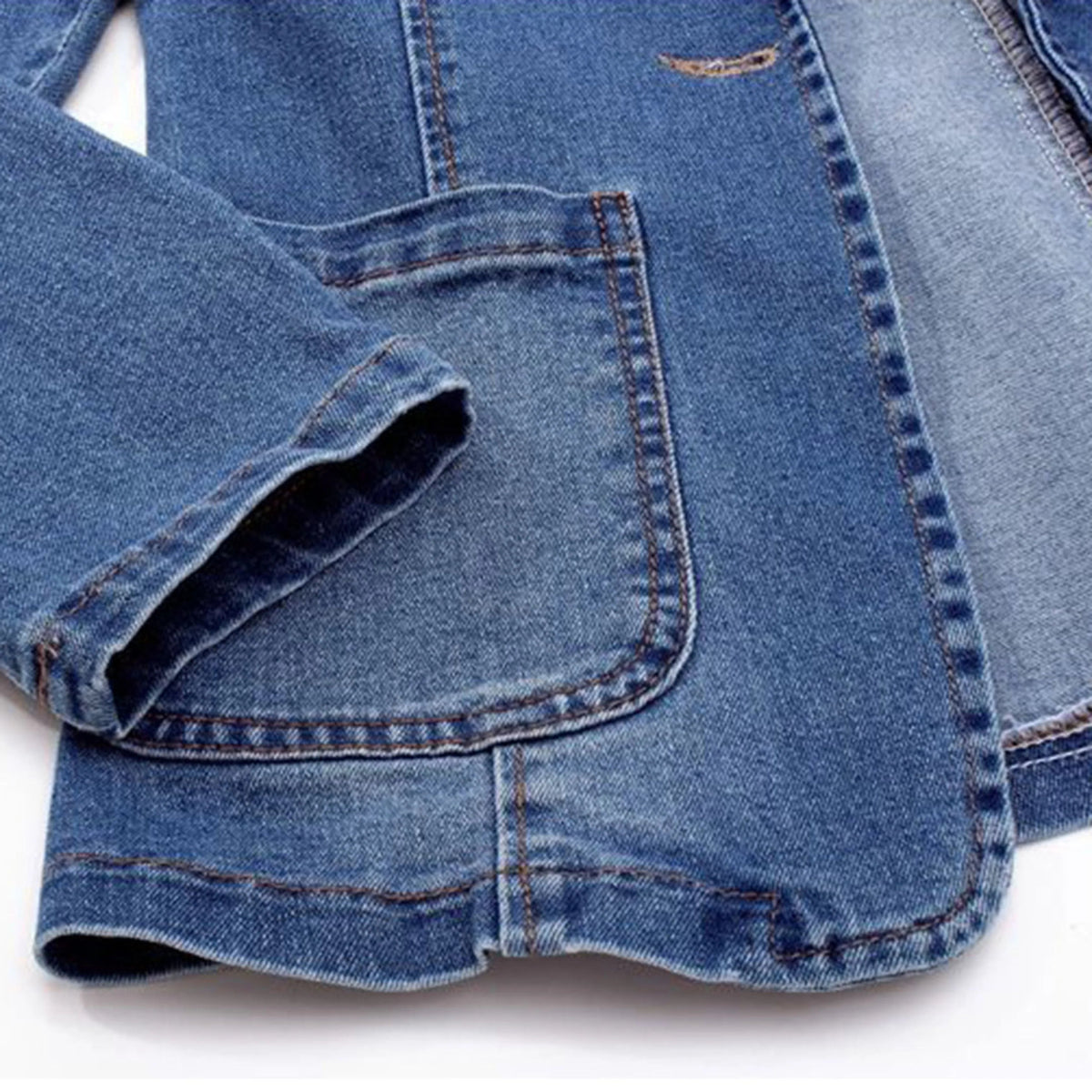 Stijlvolle Denim Blazer voor Dames met Pocket en Oversized Look