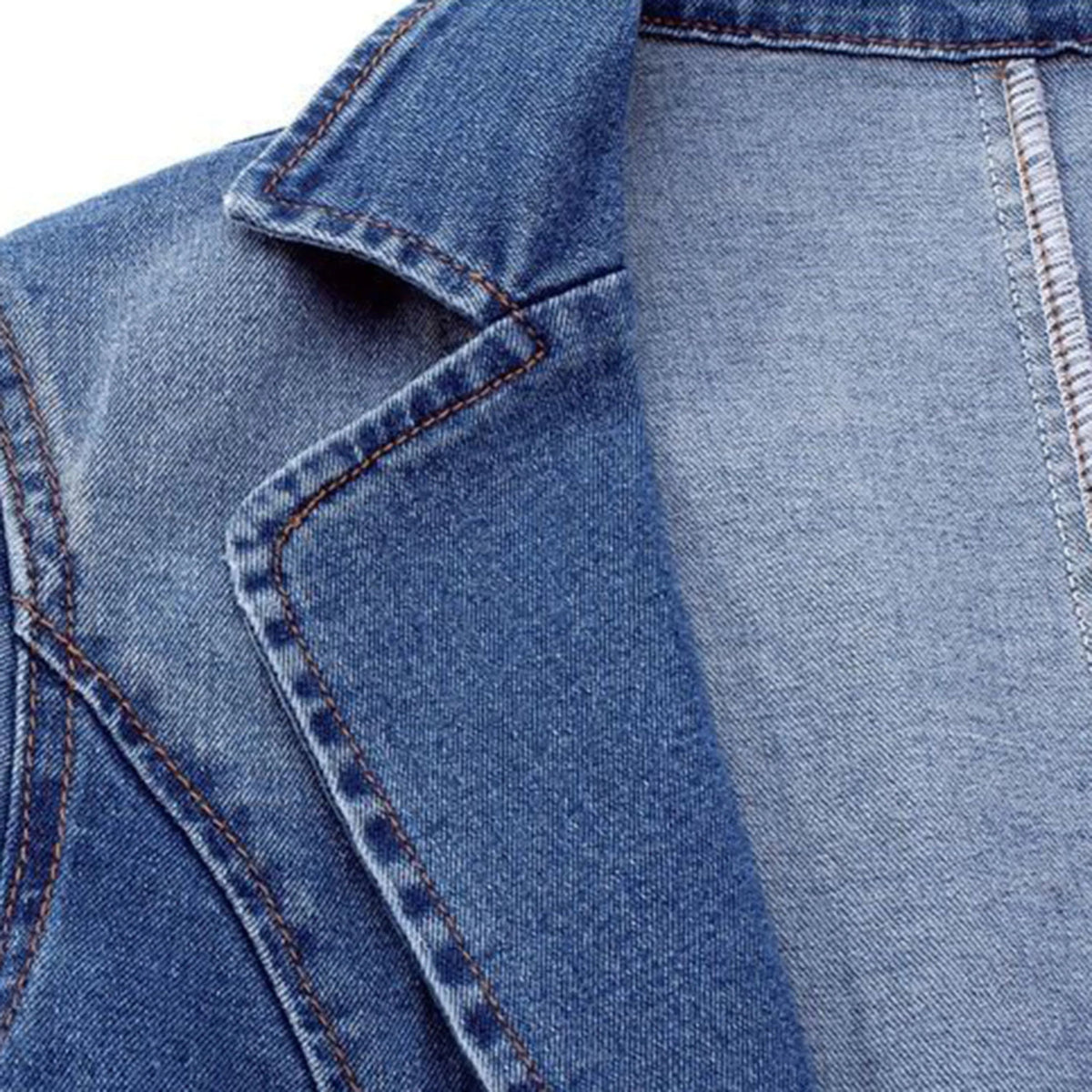 Stijlvolle Denim Blazer voor Dames met Pocket en Oversized Look