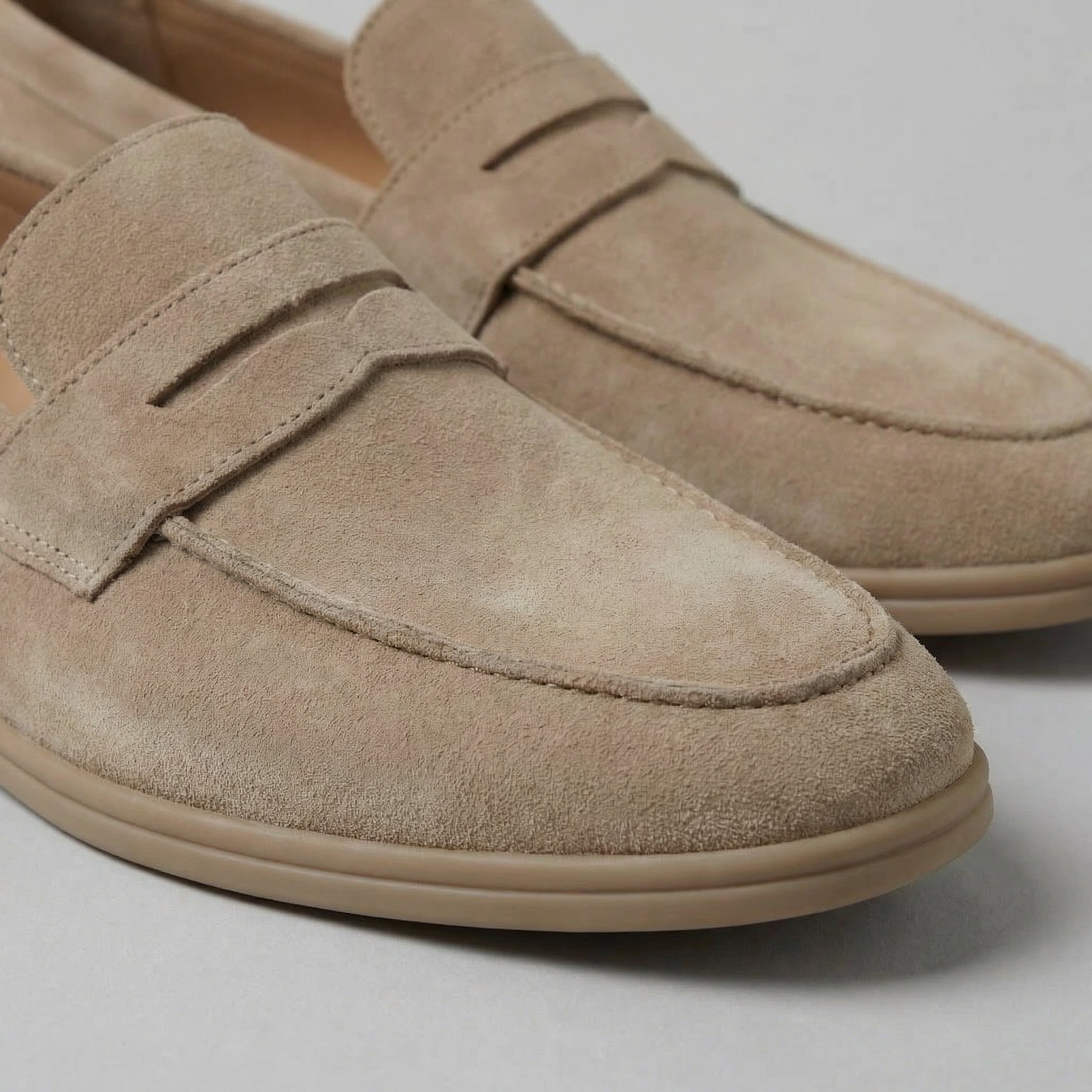 Suede Penny Loafers Heren Casual Formeel