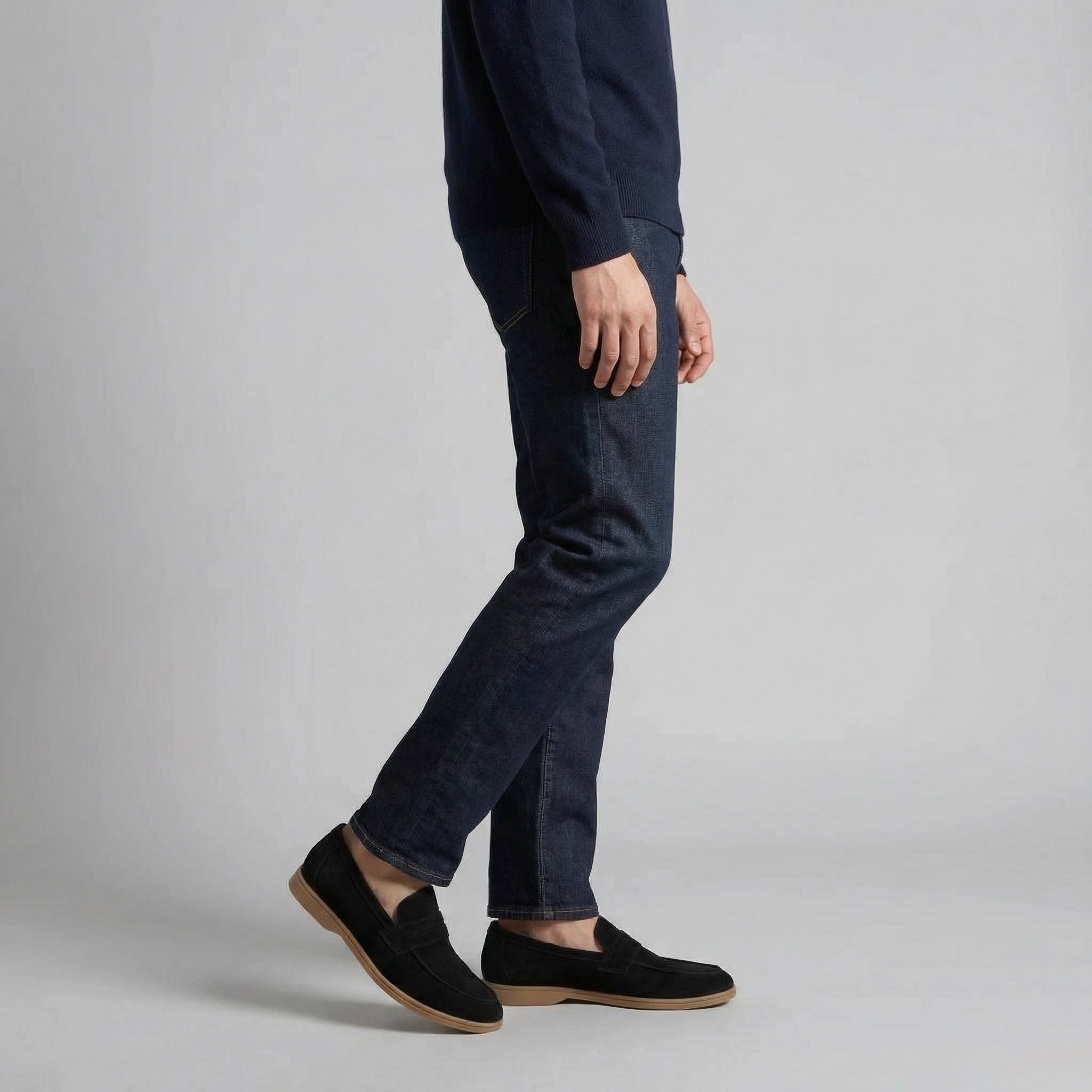 Suede Penny Loafers Heren Casual Formeel