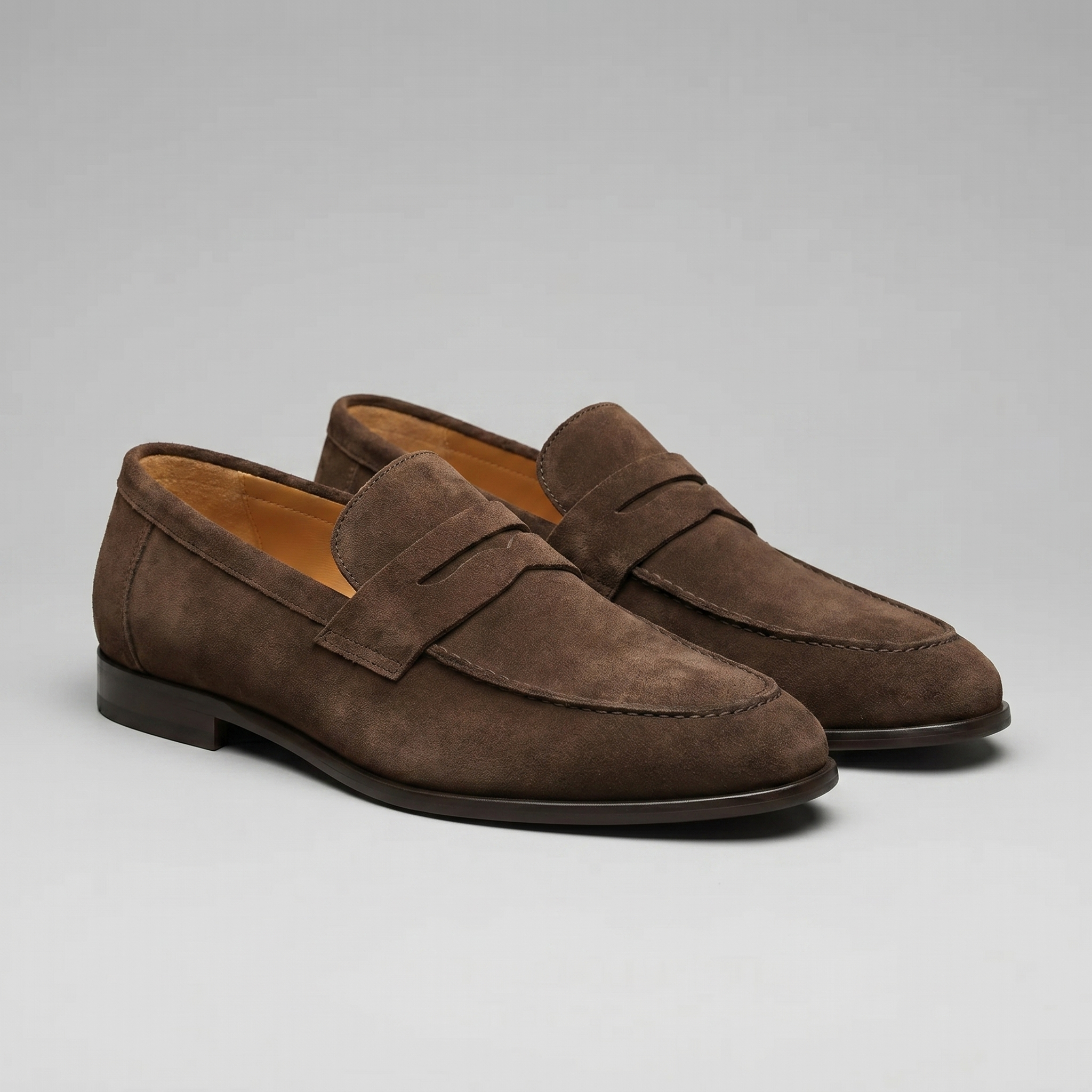 Suede Penny Loafers Heren Smart Casual