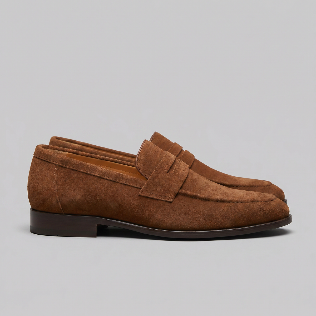 Suede Penny Loafers Heren Smart Casual