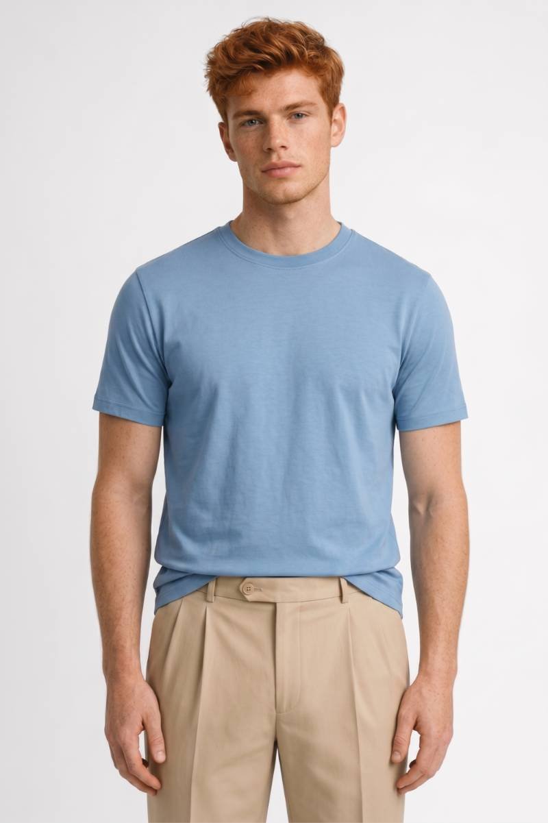 T-shirt Heren Regular Fit Ronde Hals Korte Mouwen Casual