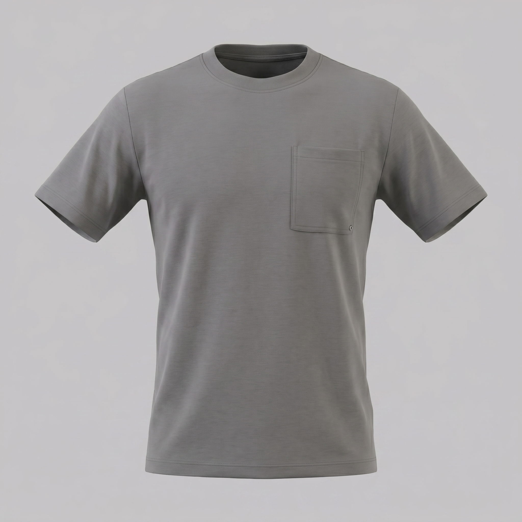 T-Shirt Heren Relaxed Fit Borststak Casual