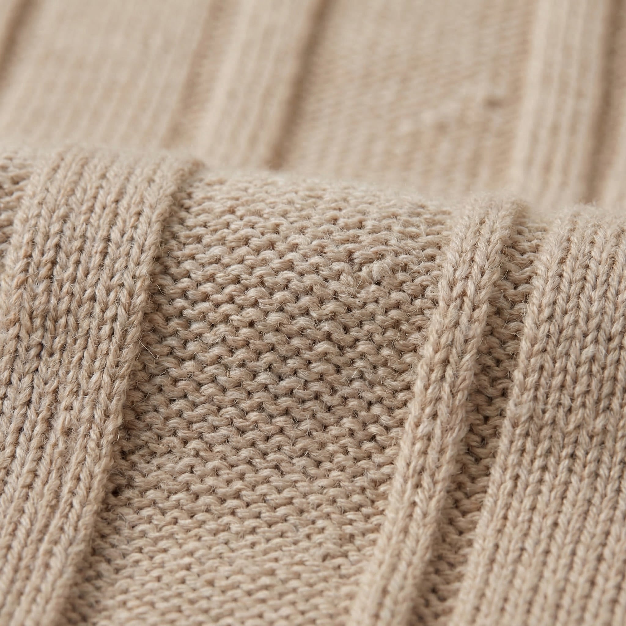 T-Shirt Heren Rib Knit Casual Chic Lange Mouwen