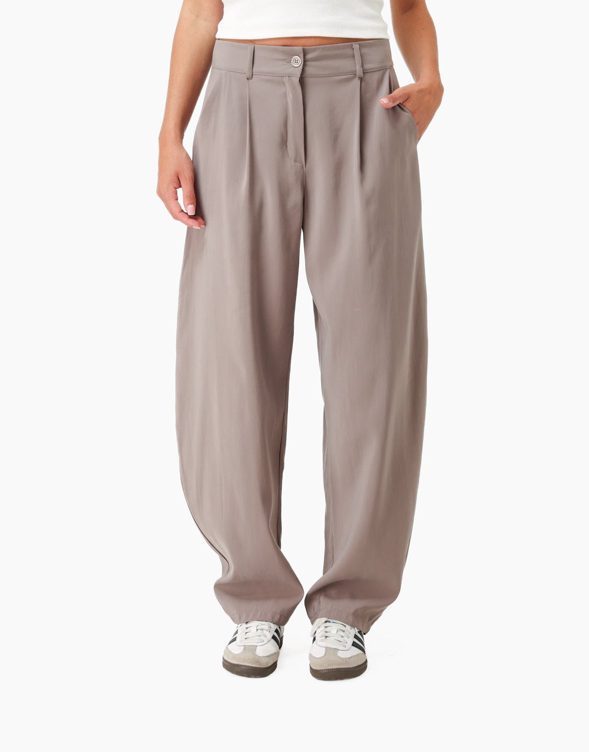 Taupe Luchtige Ballon - Pantalon