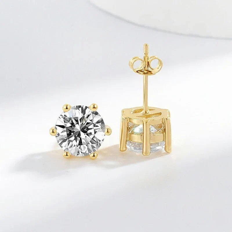 Elegante oorbellen van wit goud met subtiele glans