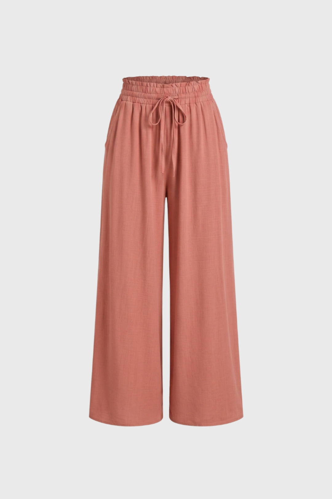 Wijde Palazzo Broek Dames Hoge Taille Elastische Band