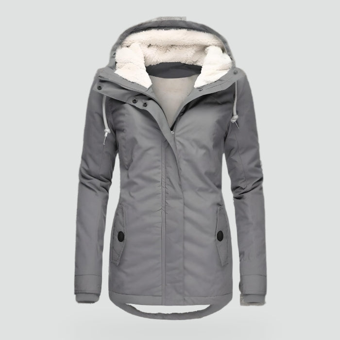 Winterjas voor Vrouwen met Waterdichte Stof en Zak