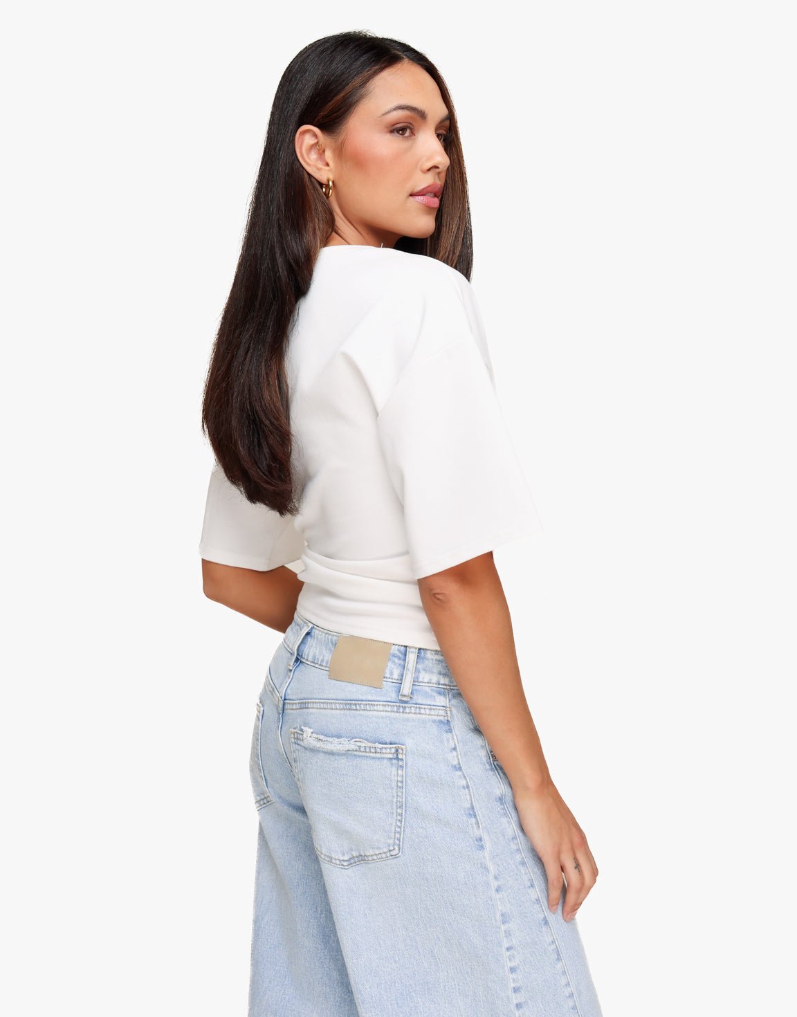 Witte Getailleerde - T-shirt