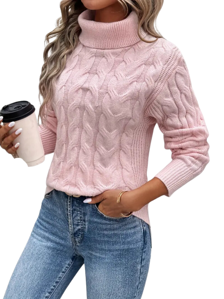 Kabelgebreide Coltrui Dames Boorden Casual Chic