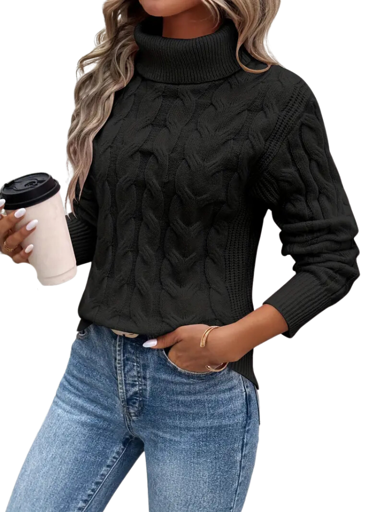 Kabelgebreide Coltrui Dames Boorden Casual Chic