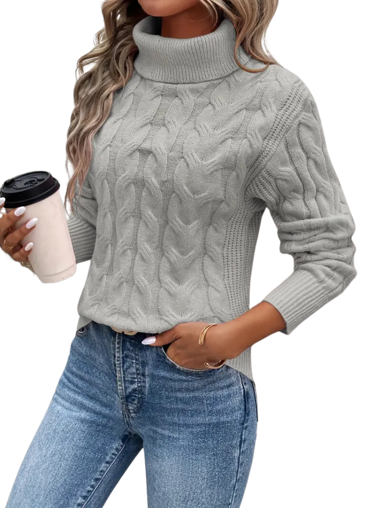 Kabelgebreide Coltrui Dames Boorden Casual Chic
