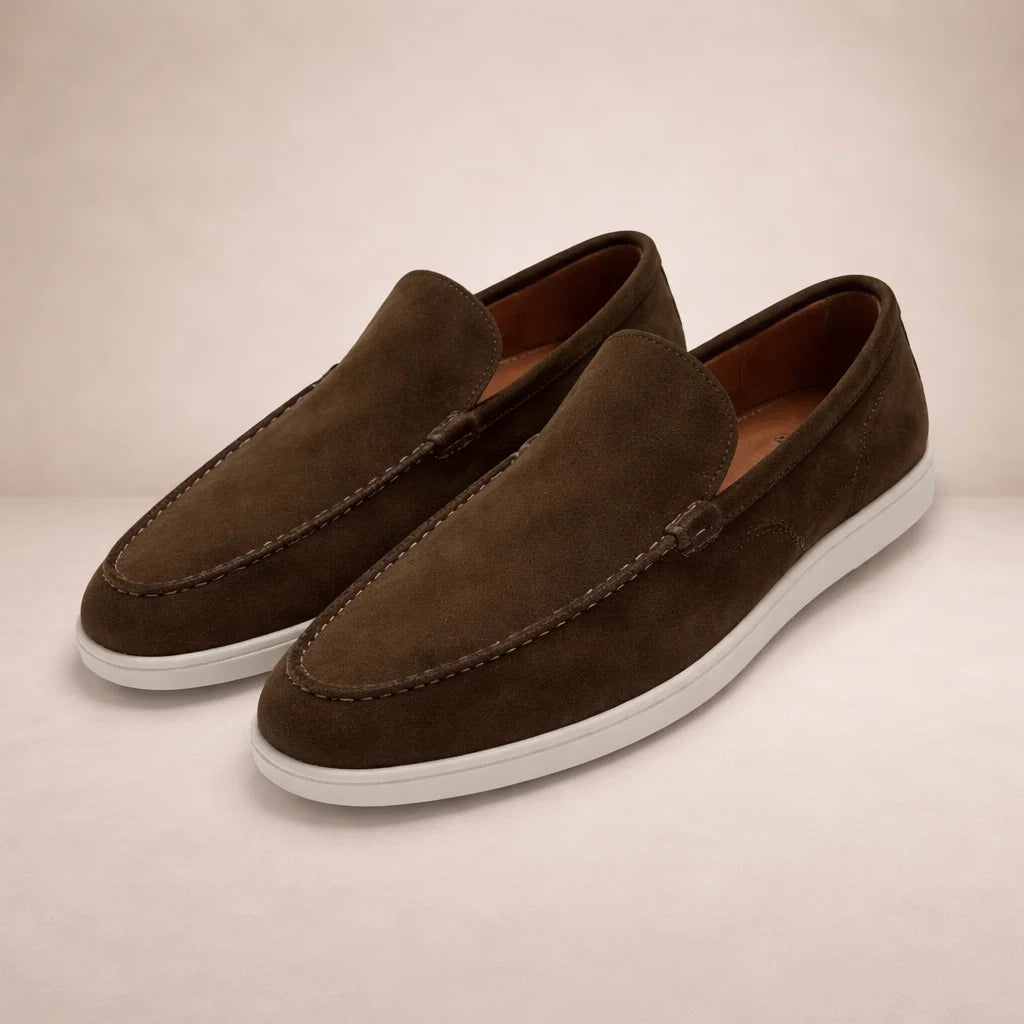 Casual loafers Heren Regular Fit Bovenwerk van leer Instapmodel