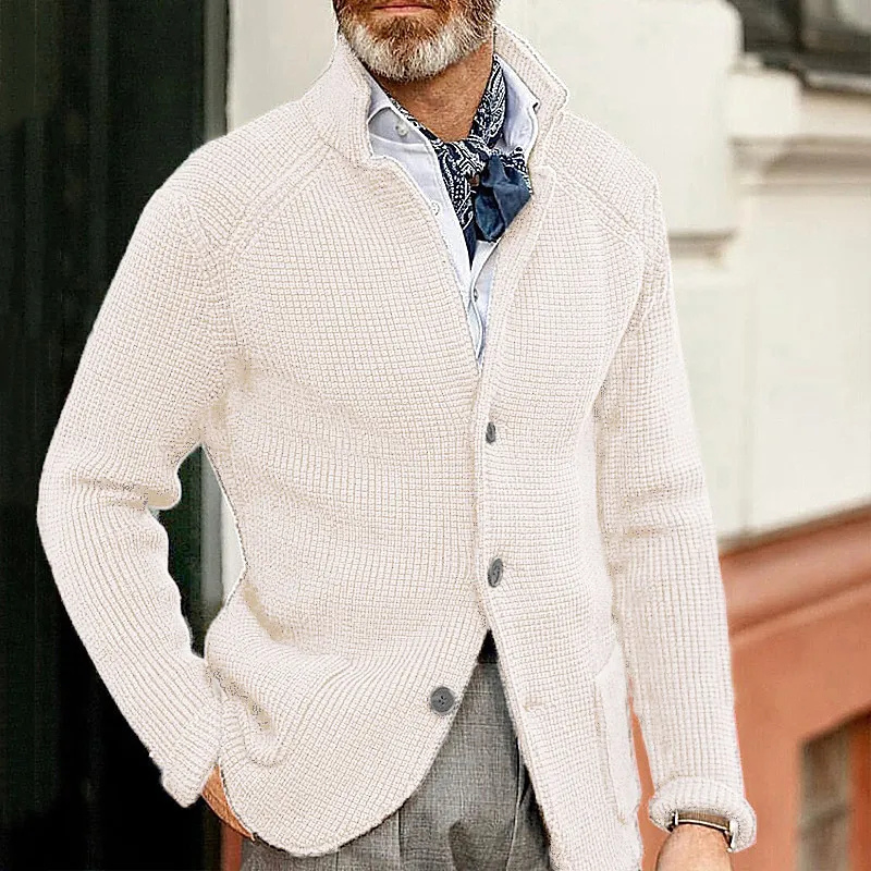 Kian™ | Elegante Geribde Gebreide Cardigan