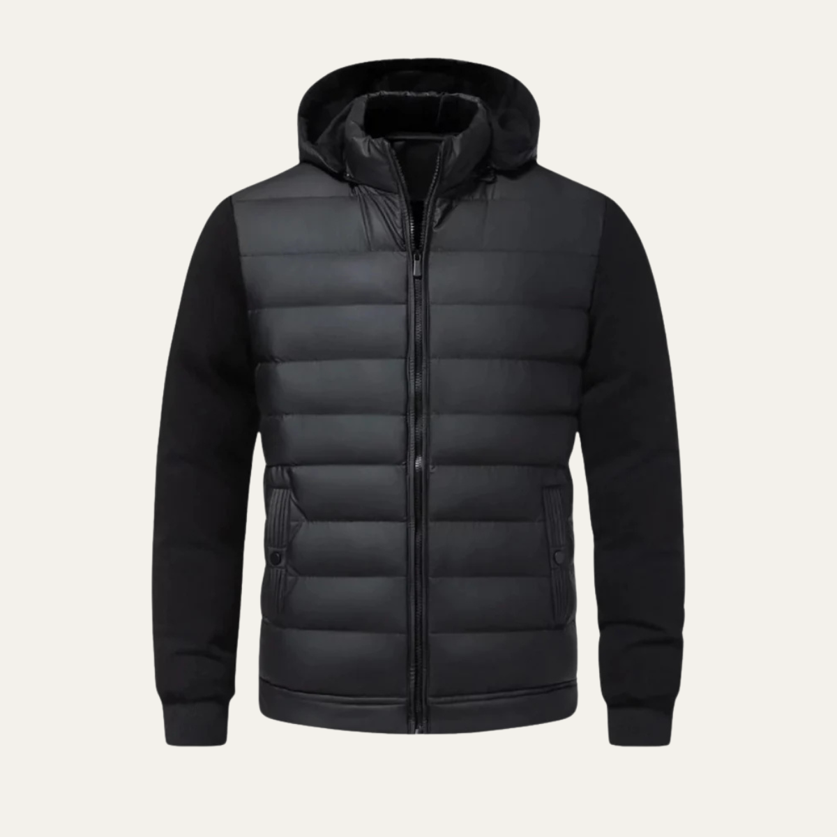 Hybride Gewatteerde Winterjas Heren Capuchon
