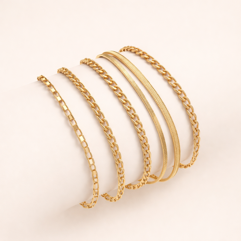 Elise Gouden Armbandenset – Tijdloos & Elegant