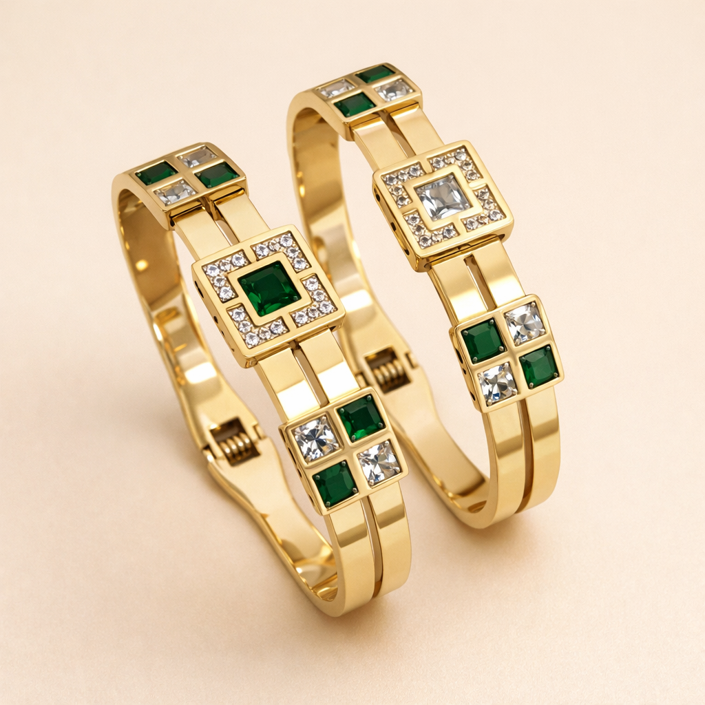 Elegante gouden armband met verfijnde details