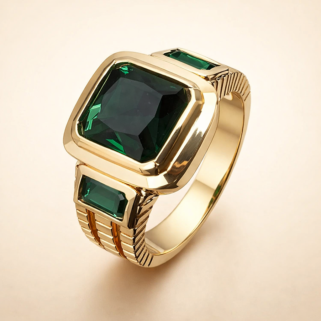 Verfijnde gouden ring met elegant steentje