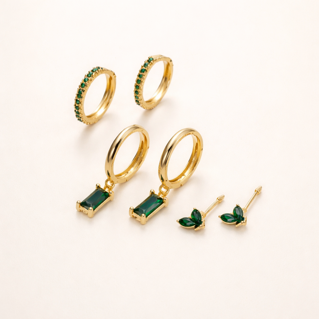 Elegante gouden oorbellen met verfijnde details