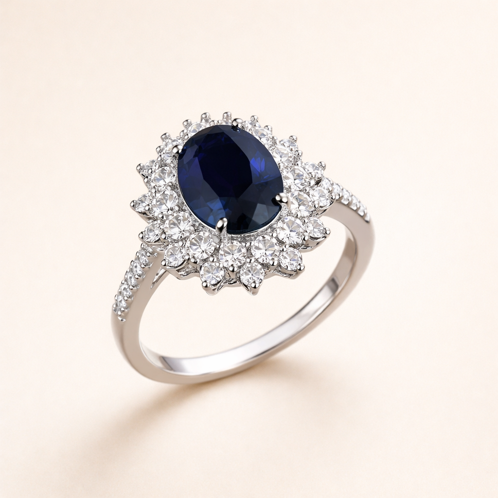 Elegante ring van wit goud met verfijnde details