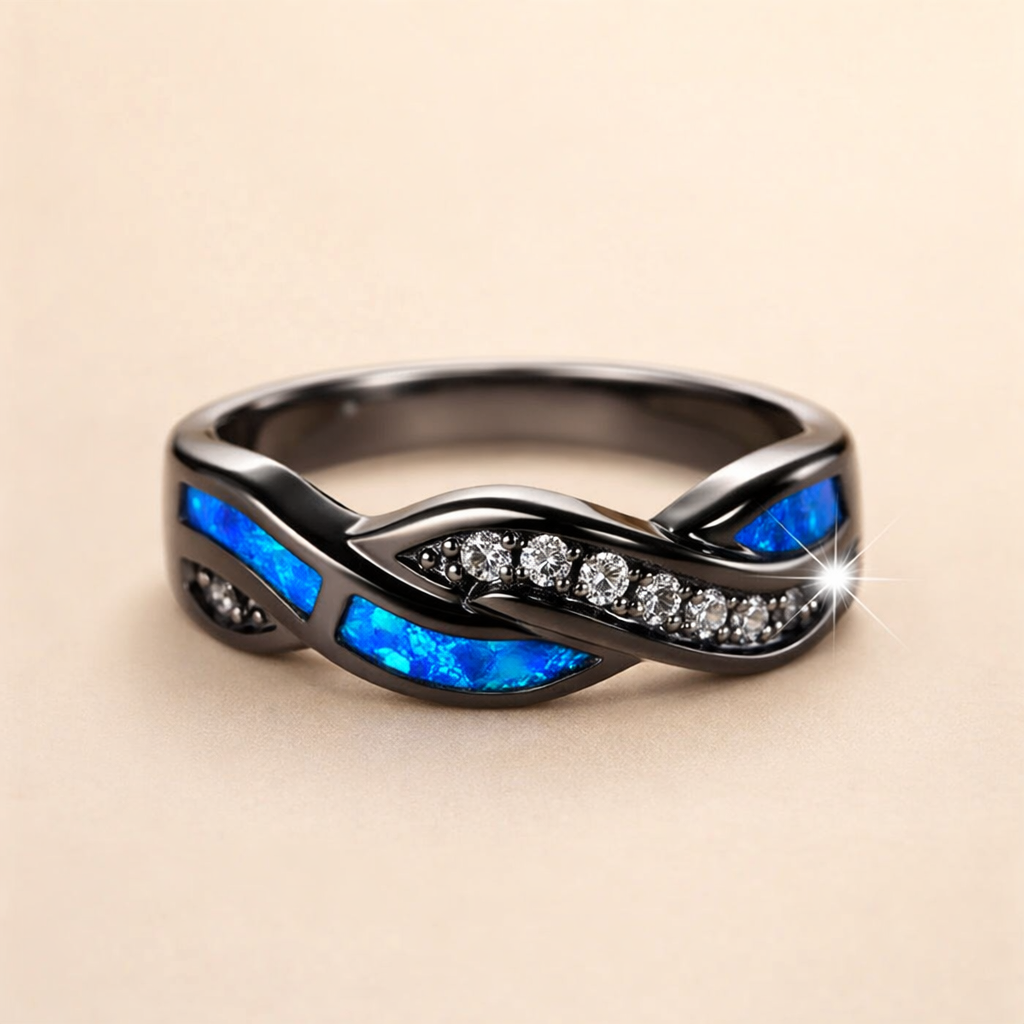 Elegante ring van wit goud met verfijnd ontwerp