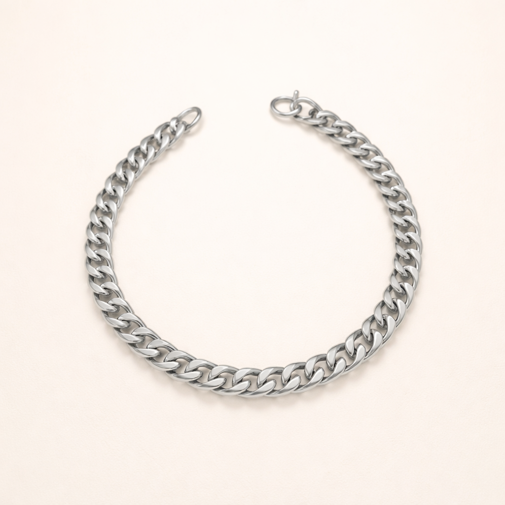Elegante armband van wit goud met verfijnde schakels