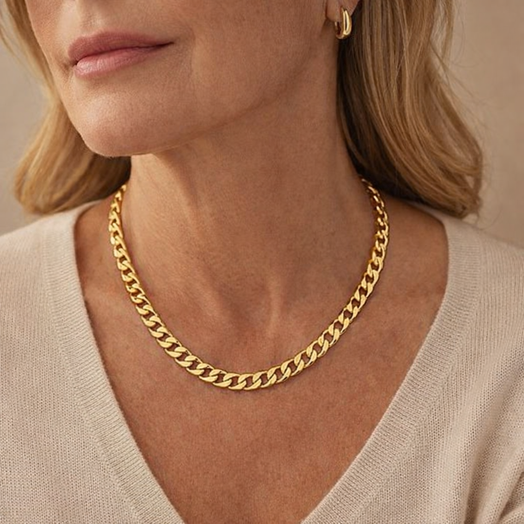 Elegante gouden ketting met een verfijnd ontwerp