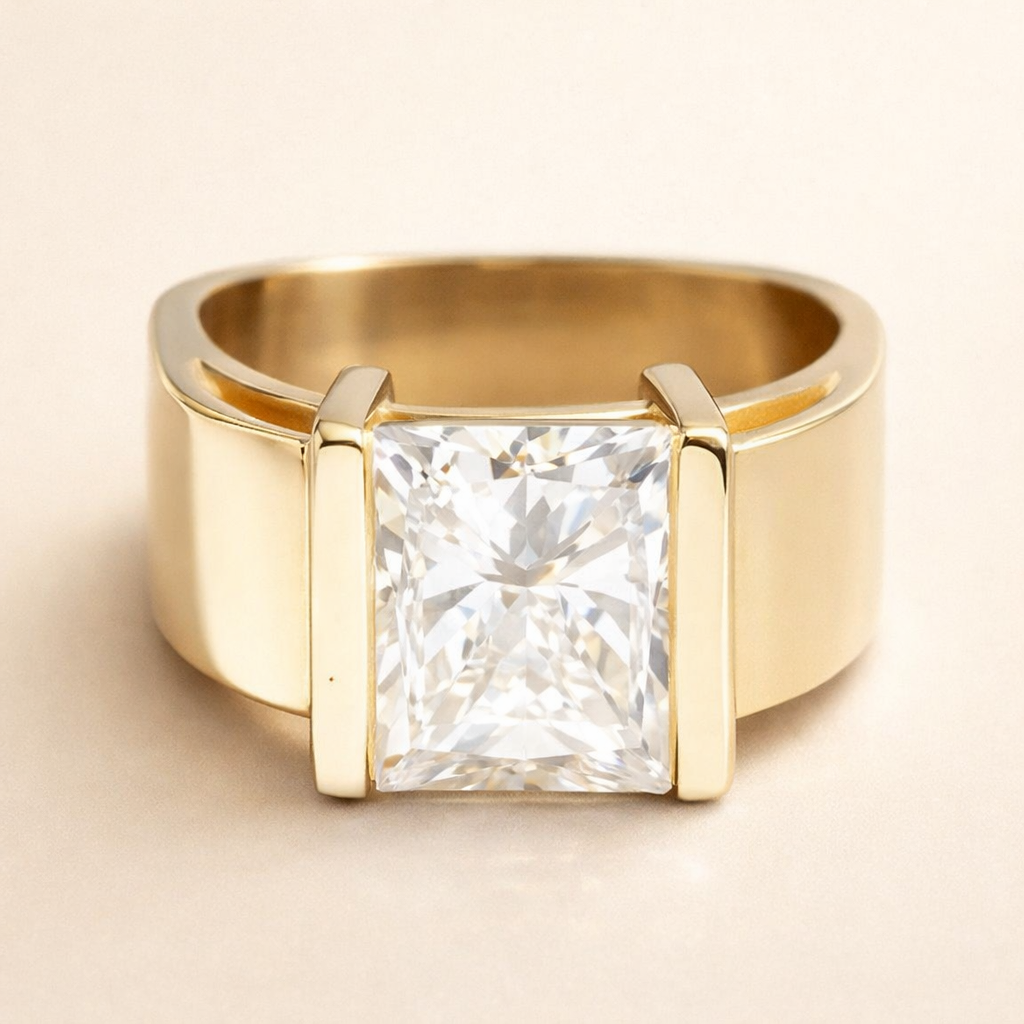 Elegante roségouden ring met een verfijnd ontwerp
