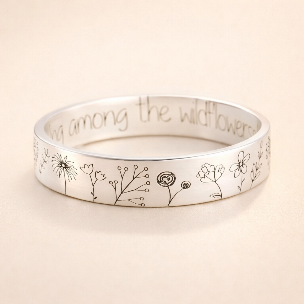 Elegante zilveren ring met subtiele details