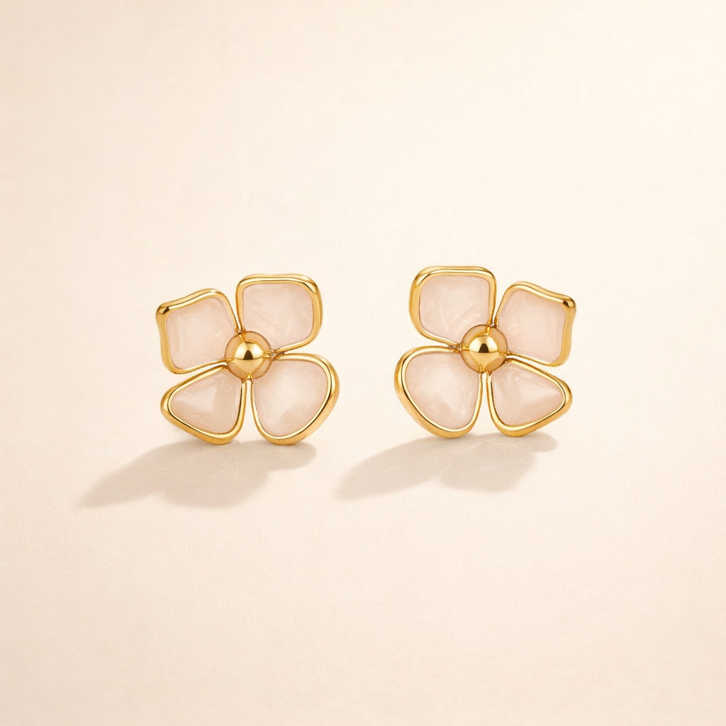 Elegante parel oorbellen