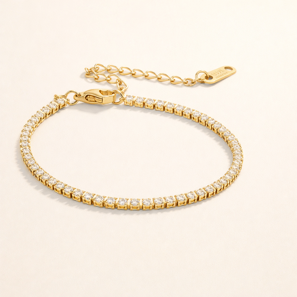 Elegante gouden armband met verfijnde schakels