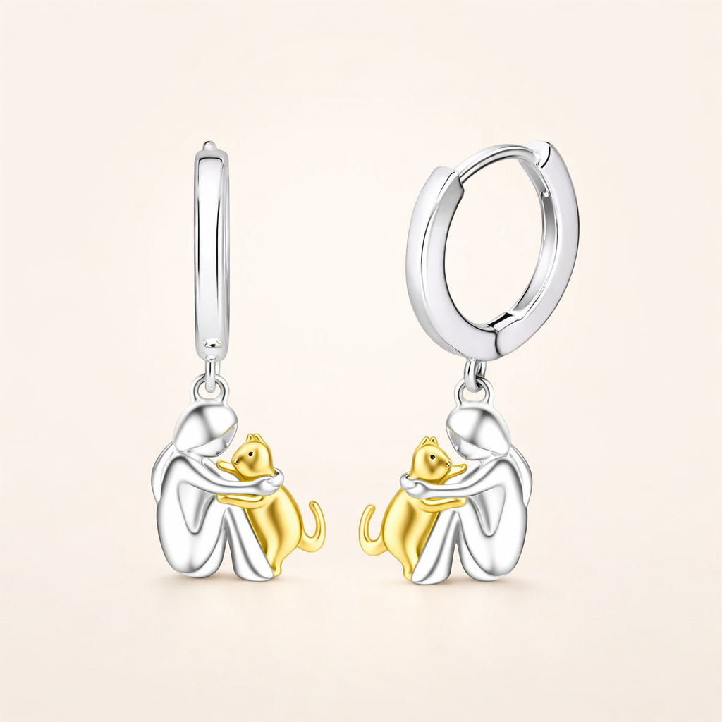 Kat Knuffel Hanger Ketting met Bonus Oorbellen – Beperkte Tijd Aanbieding