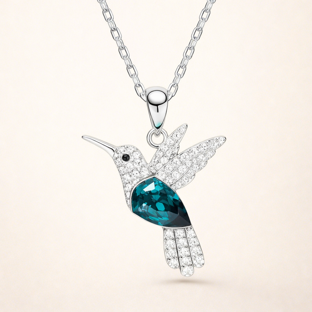 Hummingbird Sparkle Ketting met Zirkonia