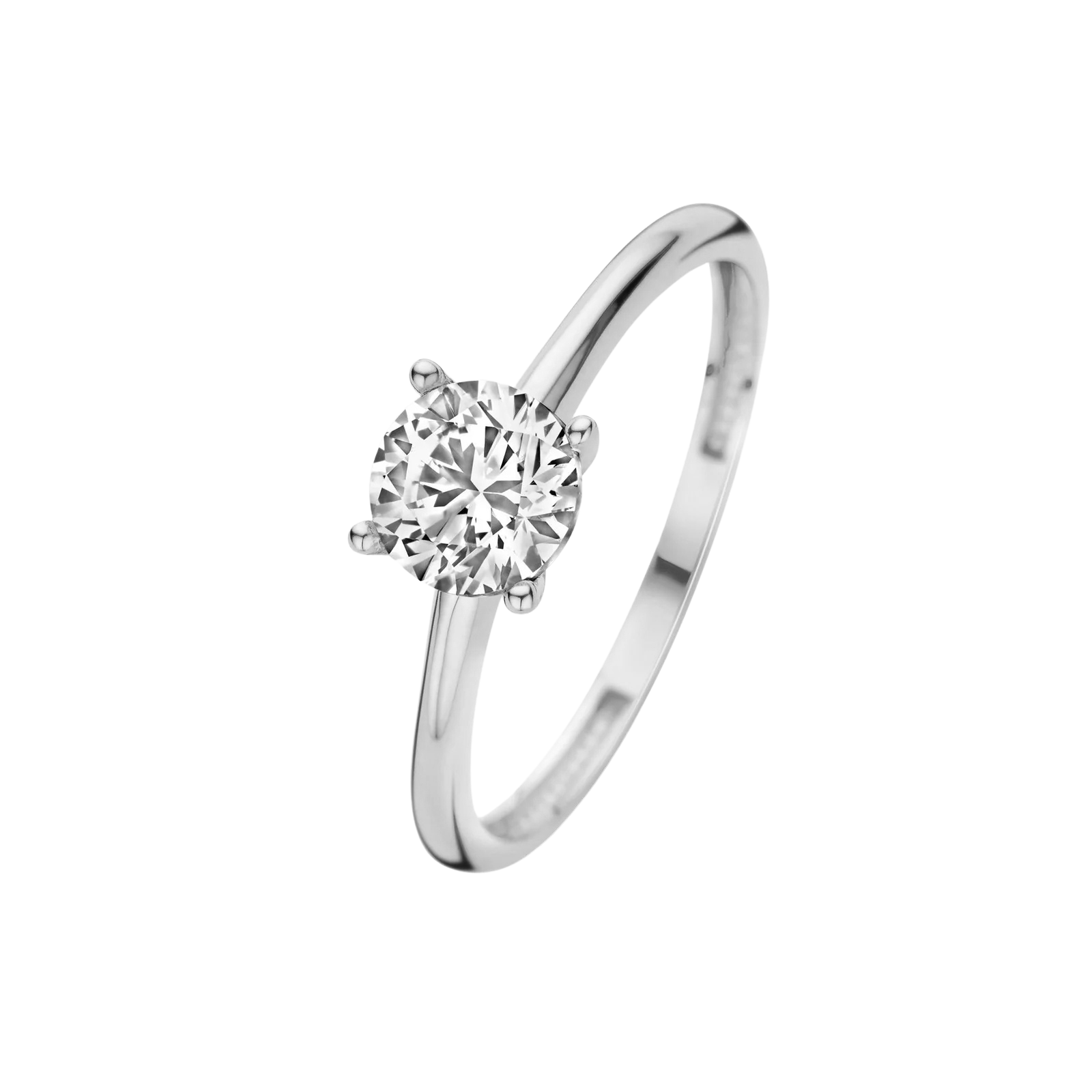 Elegante ring van wit goud met verfijnde details