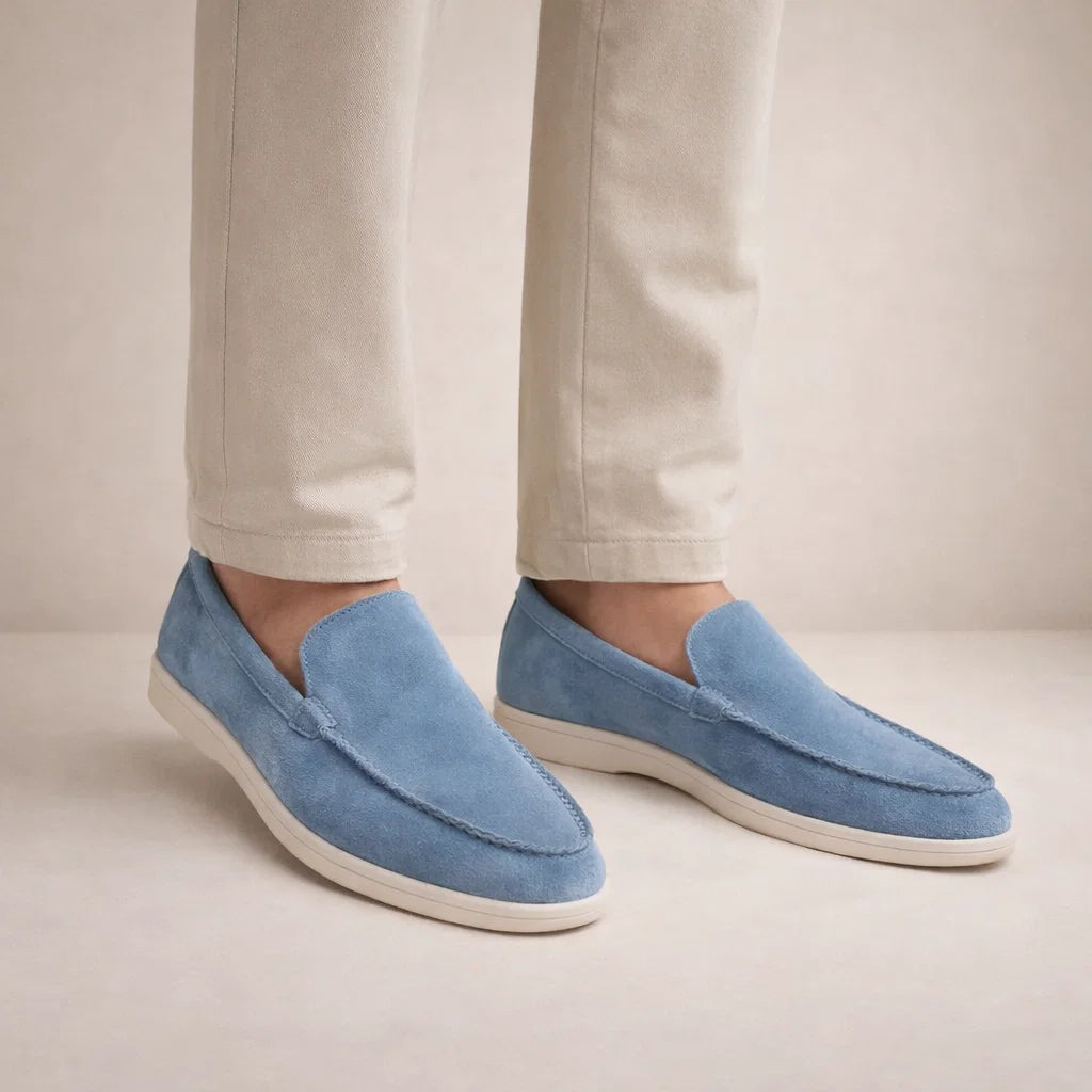 Casual loafers Heren Regular Fit Bovenwerk van leer Instapmodel
