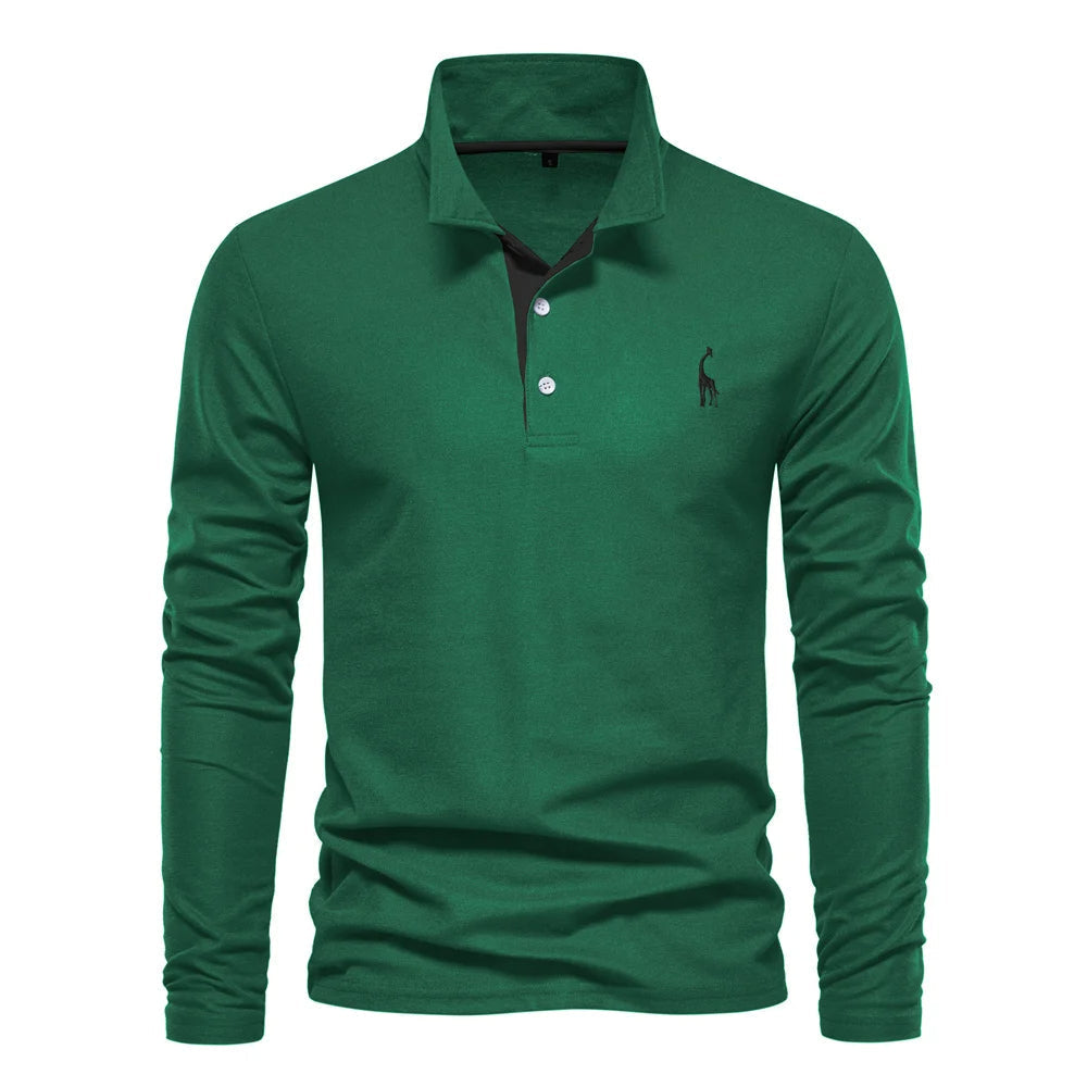 Polo Shirt Heren Knoop Hals Casual