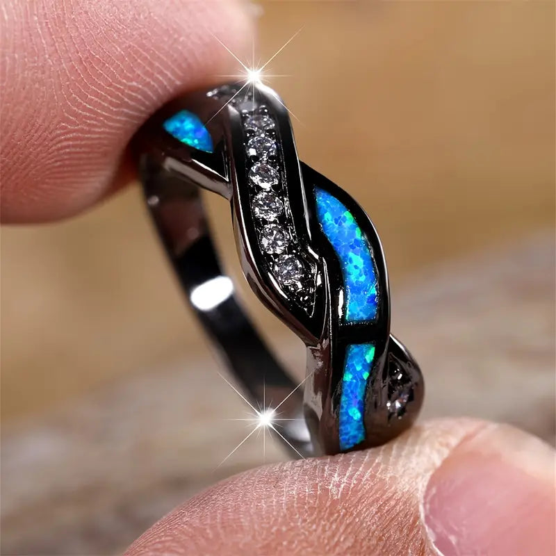 Elegante ring van wit goud met verfijnd ontwerp