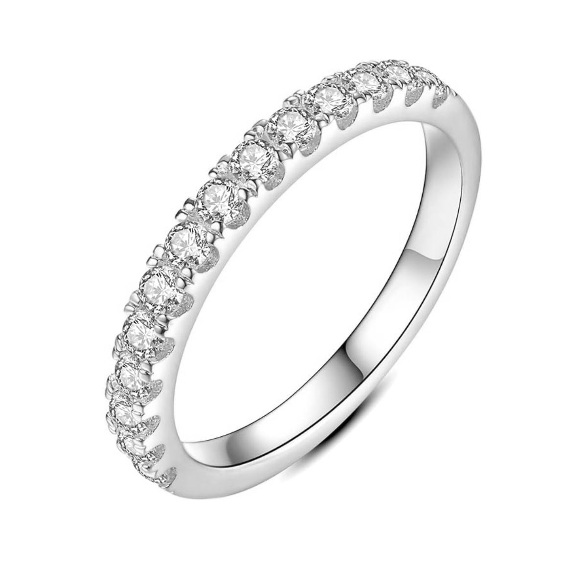 Elegante witgouden ring met verfijnd ontwerp