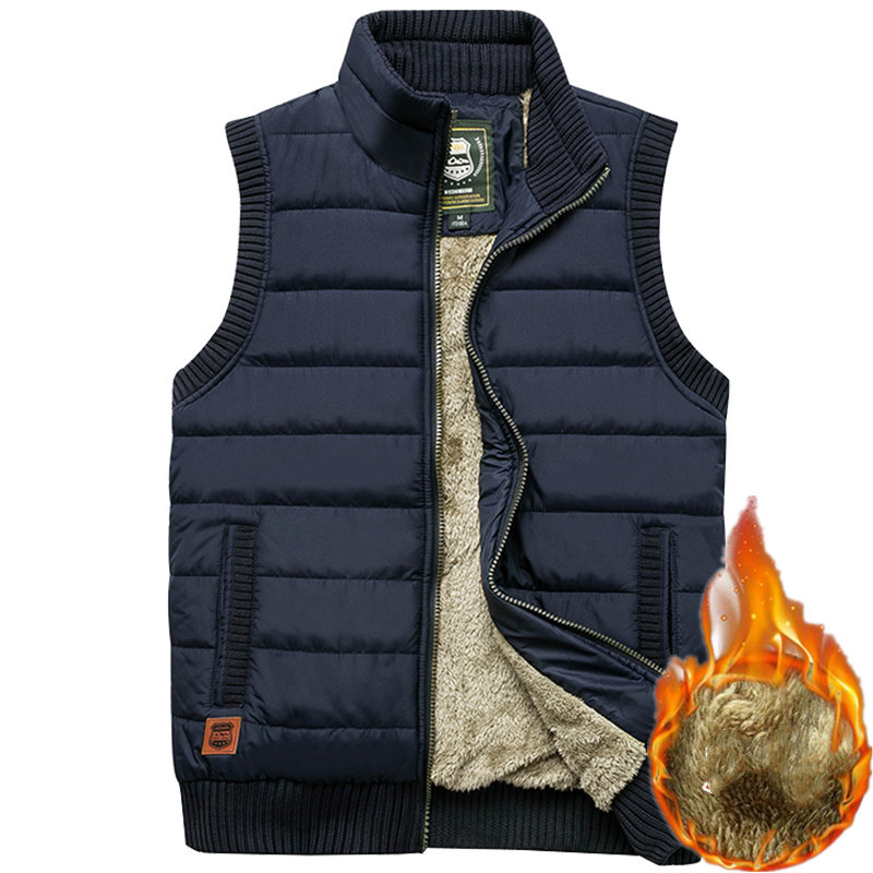 Gewatteerde Bodywarmer Heren Teddy Gevoerd Rits