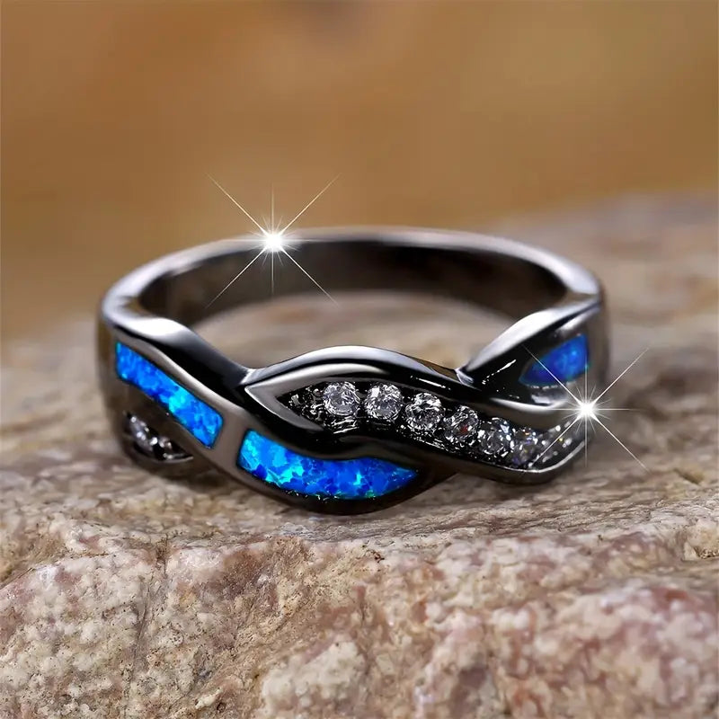 Elegante ring van wit goud met verfijnd ontwerp
