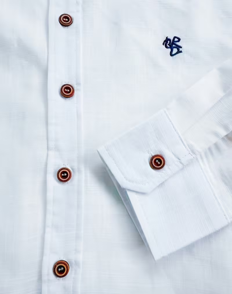 Heren Linnen Overhemd Korte Mouwen Slim Fit