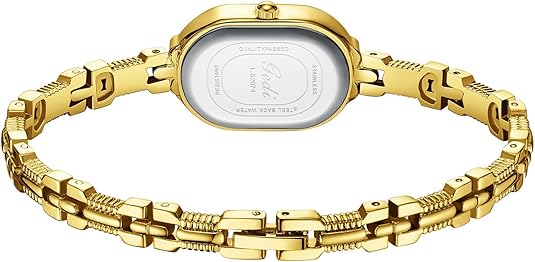 Elegante wit gouden casual horloge met subtiele details