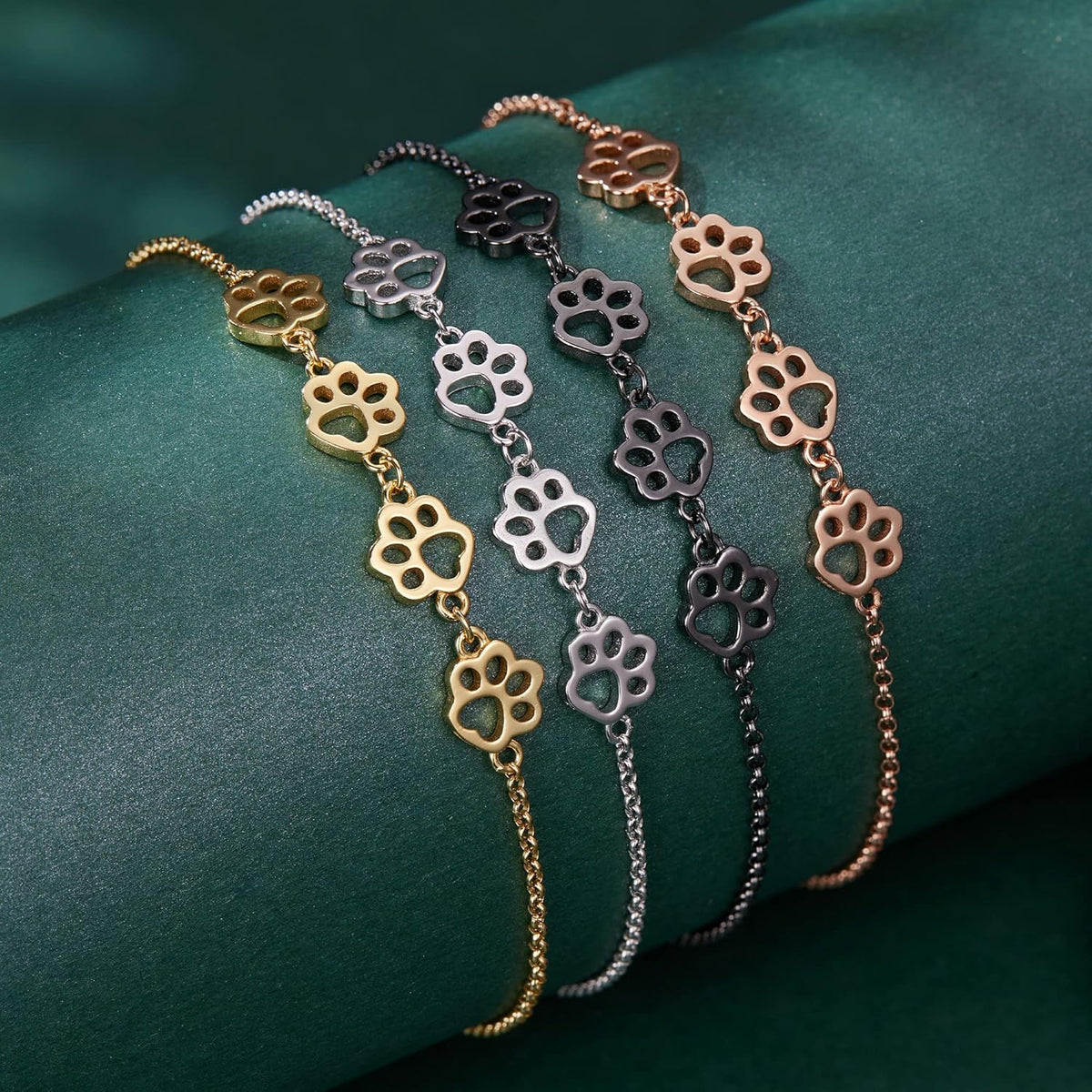 Sterling Zilveren Pootafdruk Armband – Verstelbare Pasvorm