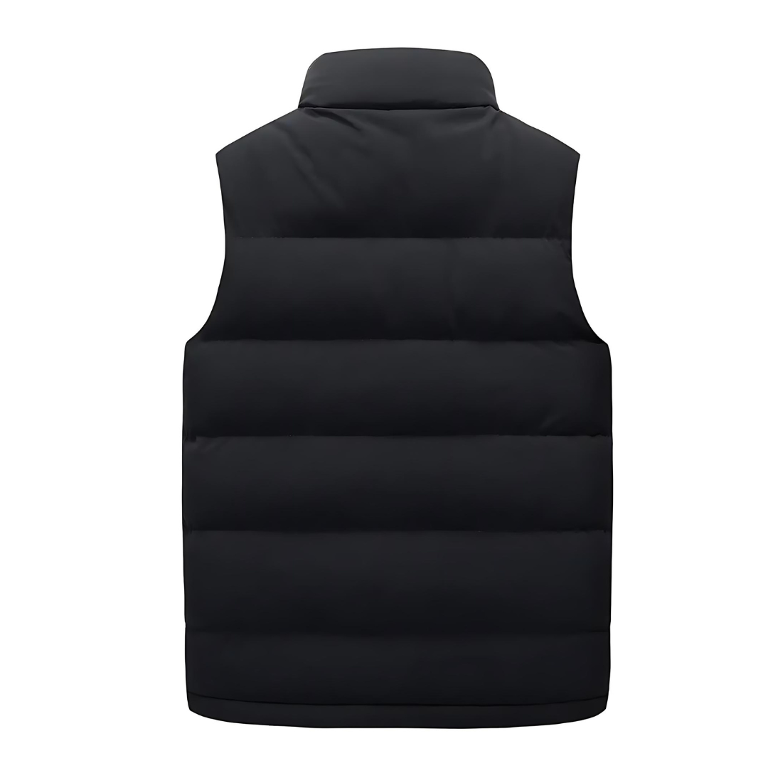 Heren Bodywarmer Puffer Vest Voor Laagjes Met Gestikte Look
