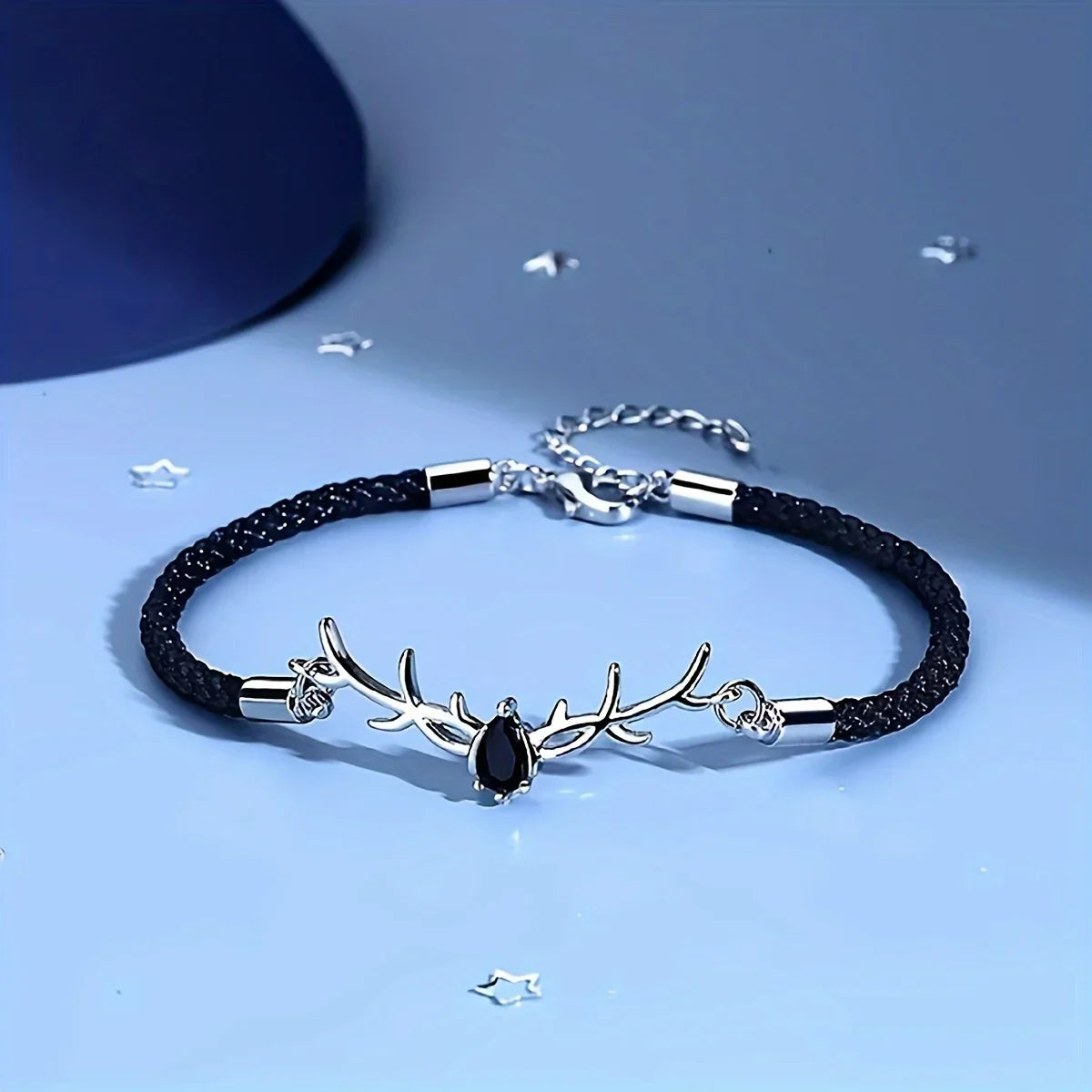 Hertengeweih Hart Armband met Zircon